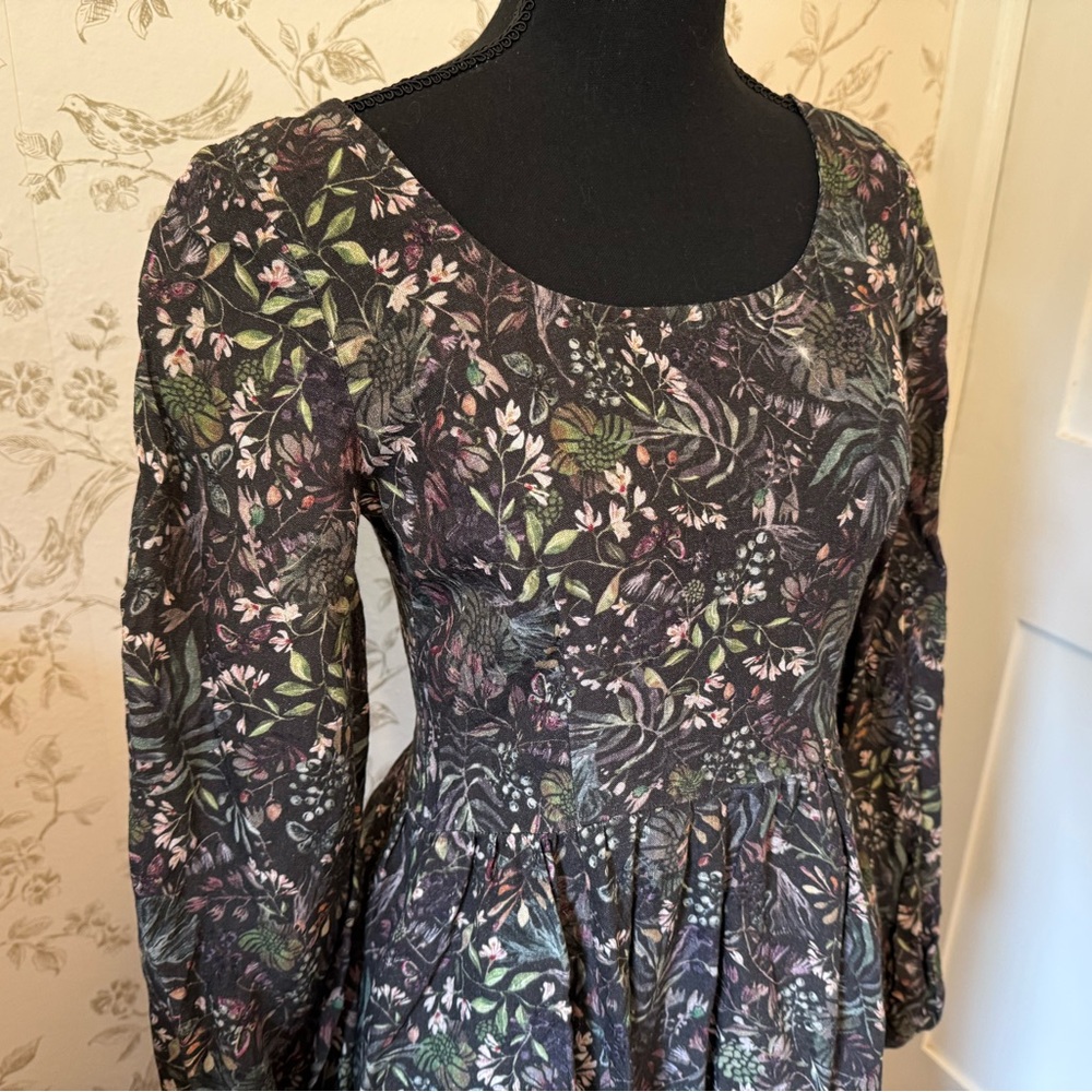 SOLD ON DEPOP Son de Flor Carmen Floral Long Sleeve Dress - Picture 2 of 5